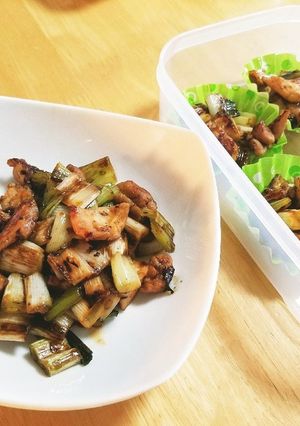 ネギたっぷり の ズボラな 焼き鳥-レシピのメイン写真