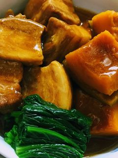 豚ばらと南瓜の甘辛煮♪絶品♪-レシピのメイン写真