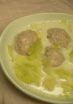 和風？洋風？肉団子のミルクスープ♪-レシピのメイン写真