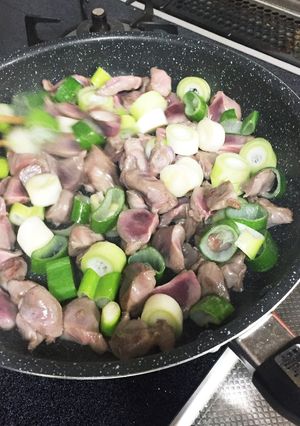 簡単過ぎレシピ 砂肝とネギの旨味焼き！-レシピのメイン写真