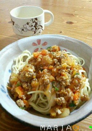 皮なしウインナーのミートスパゲティ-レシピのメイン写真