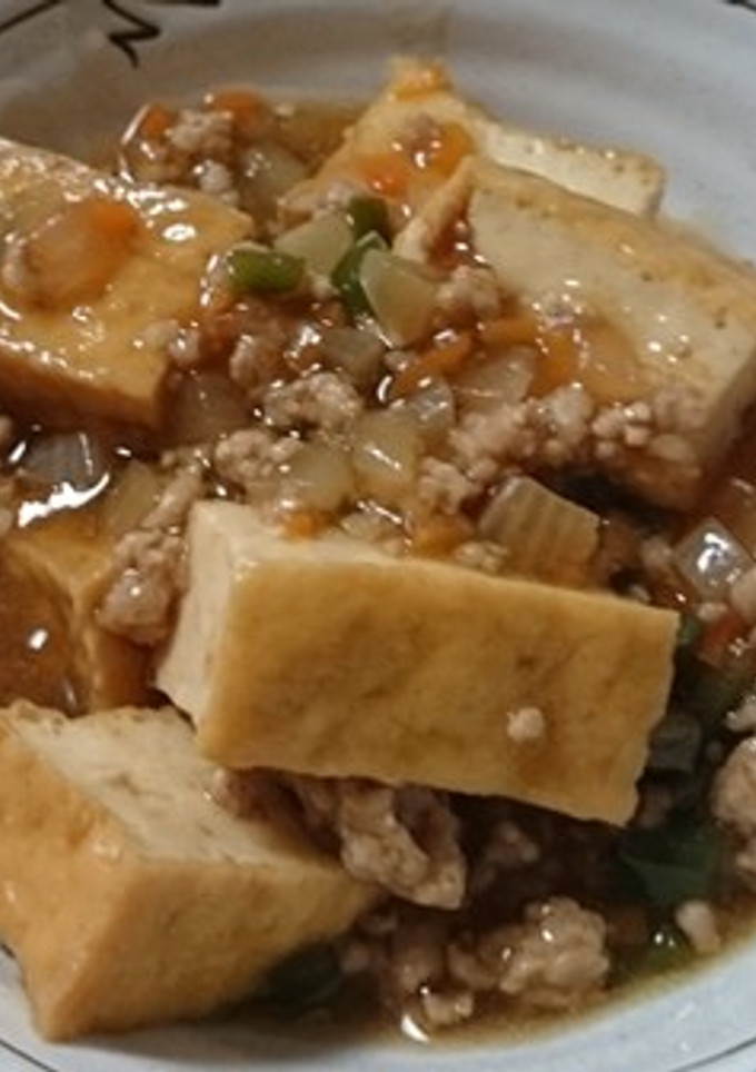 厚揚げとひき肉の煮物-レシピのメイン写真