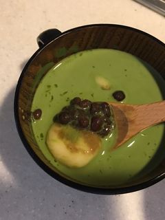 抹茶ラテ白玉ぜんざい-レシピのメイン写真