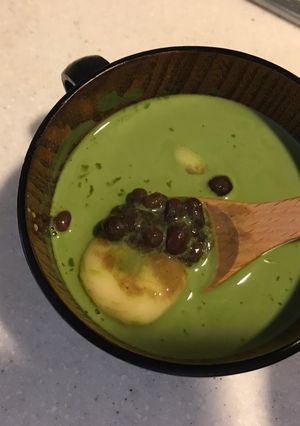 抹茶ラテ白玉ぜんざい-レシピのメイン写真