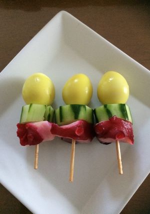 ウズラと胡瓜と酢タコのおつまみ-レシピのメイン写真
