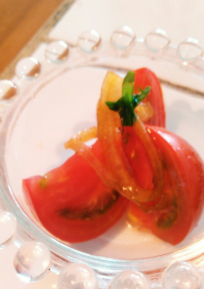 無塩！簡単！トマトのバルサミコおひたし-レシピのメイン写真