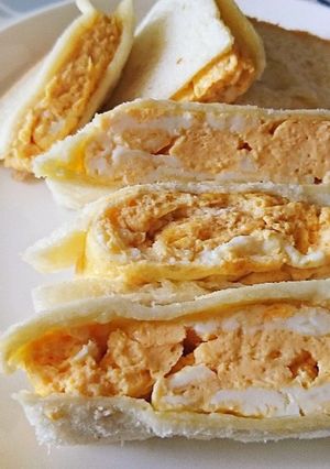 旨ウマ♪朝ごはん！だし巻き玉子サンド-レシピのメイン写真
