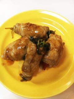 簡単!時短お弁当に♪夕飯に♪豆苗の肉巻き-レシピのメイン写真