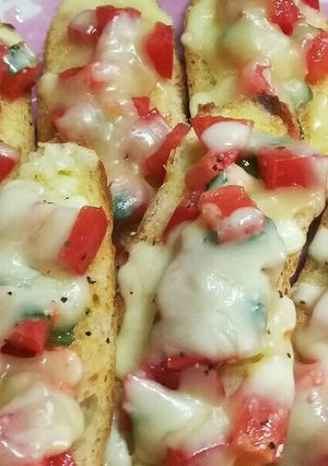 簡単♪トマトバジルのフレッシュトースト♪-レシピのメイン写真