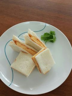 ケチャップ味の玉子焼きサンドイッチ-レシピのメイン写真