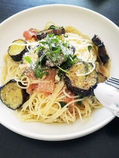 生ハムと茄子の冷製パスタ-レシピのメイン写真