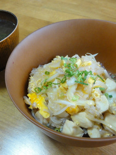 ヘルシー♪親子丼風とかきたま汁風-レシピのメイン写真