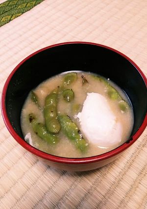 簡単スピード！枝豆(ずんだ)の味噌汁-レシピのメイン写真