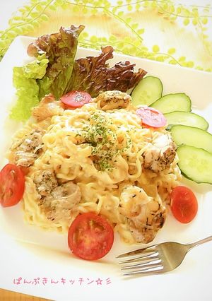 サッポロ一番みそラーメンで冷製パスタ風♪-レシピのメイン写真