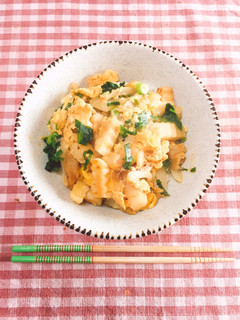 冷凍ポテトで!ポテ卵丼-レシピのメイン写真