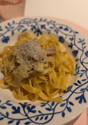 簡単おいしすぎ♡カルボナーラ風パスタ-レシピのメイン写真
