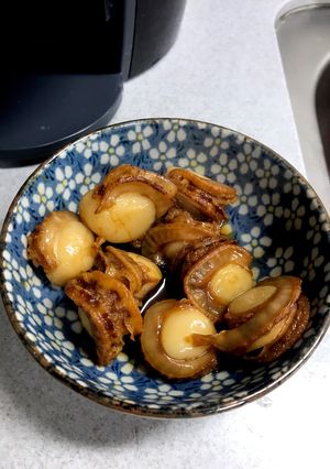蒸しホタテの甘辛煮-レシピのメイン写真