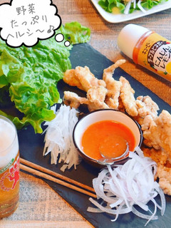 スティック唐揚げのレタス巻き巻き〜♪-レシピのメイン写真