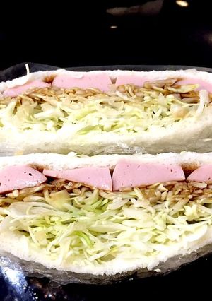 お弁当に！簡単キャベツソーセージサンド！-レシピのメイン写真