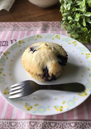 混ぜるだけ☆ブルーベリークリチマフィン♡-レシピのメイン写真