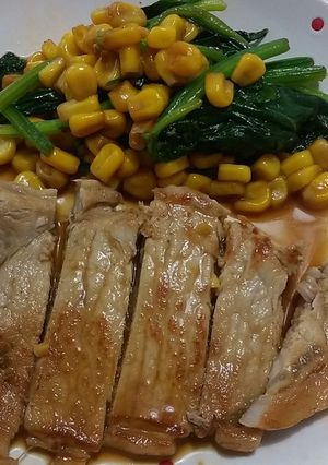 バターめんつゆでポークステーキ-レシピのメイン写真