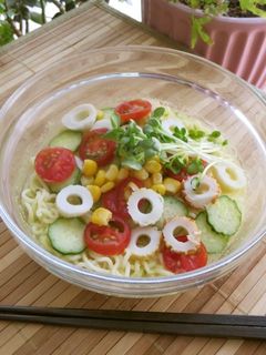 カレー風味の冷やし塩らーめん-レシピのメイン写真