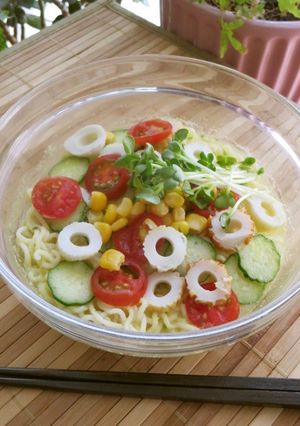 カレー風味の冷やし塩らーめん-レシピのメイン写真