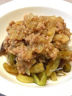 蒸しナスのそぼろあんかけ-レシピのメイン写真