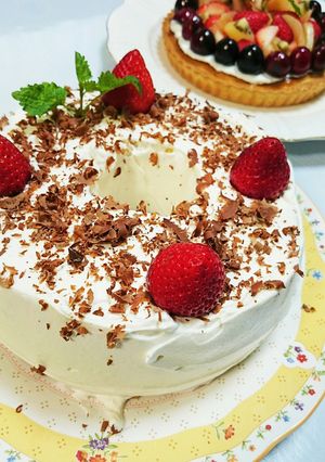 クリスマスにも☆苺のシフォンケーキ♡-レシピのメイン写真