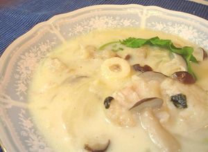 生たら（鱈）のクリームスープ　松茸風味-レシピのメイン写真