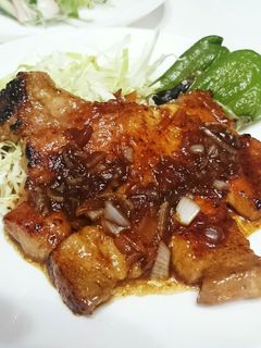 ポークソテー♪玉ねぎソースで。-レシピのメイン写真