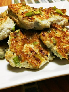そら豆と豆腐の焼きチキンナゲット-レシピのメイン写真