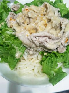 冷しゃぶサラダうどん。-レシピのメイン写真
