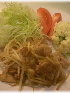 シャキシャキもやし♪と豚の生姜焼き-レシピのメイン写真