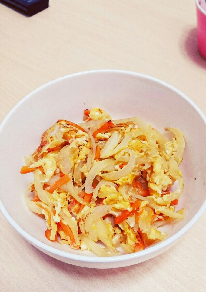 簡単！にんじんと玉ねぎの卵炒め☆-レシピのメイン写真