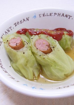 簡単にウインナーでロールキャベツ♪-レシピのメイン写真