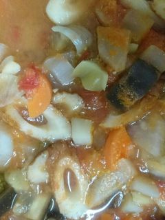 夏野菜の冷やし具沢山けんちん汁-レシピのメイン写真