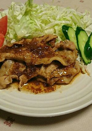 我が家の辛口しょうが焼き-レシピのメイン写真