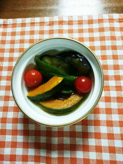 夏野菜の揚げびたし-レシピのメイン写真