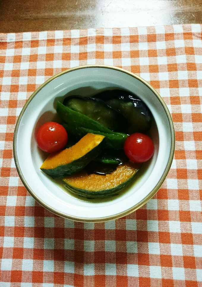 夏野菜の揚げびたし-レシピのメイン写真