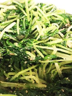 即席!水菜のごまあえ。-レシピのメイン写真