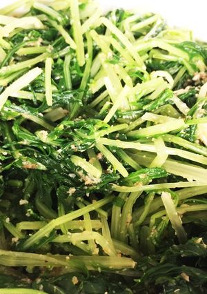 即席！水菜のごまあえ。-レシピのメイン写真