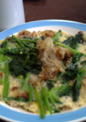 :*納豆とほうれん草のふんわり卵とじ*:-レシピのメイン写真