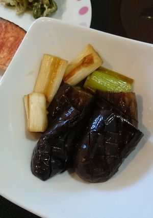 ねぎとナスの焼き浸し-レシピのメイン写真