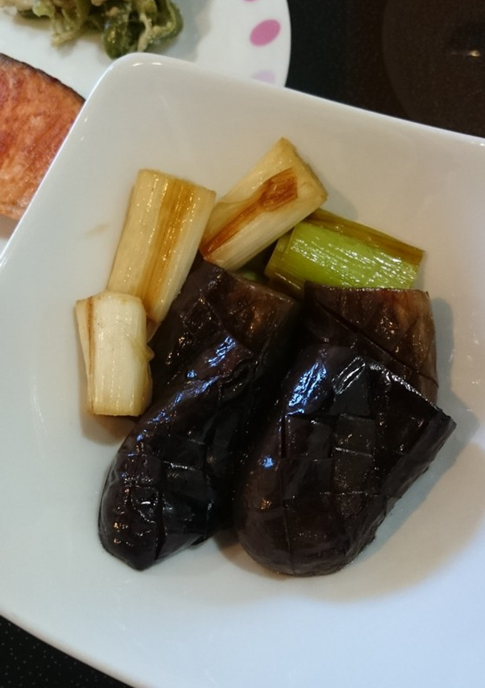 ねぎとナスの焼き浸し-レシピのメイン写真