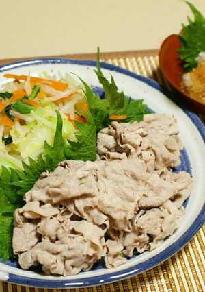 簡単♪大葉でさっぱりの美味しい豚しゃぶ-レシピのメイン写真