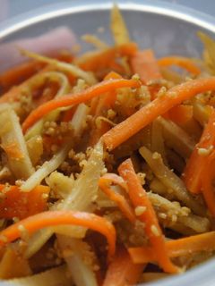 大根の皮で節約きんぴらのごま和え☆常備菜-レシピのメイン写真