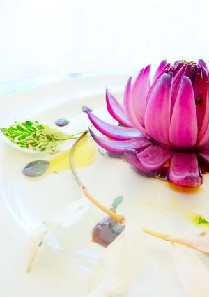 焼き玉ねぎのお花風-レシピのメイン写真