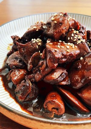 砂肝・レバーの甘辛炒め-レシピのメイン写真