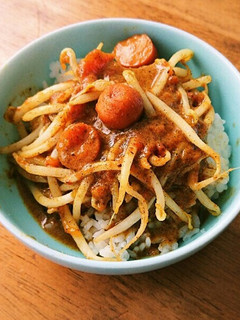 本日の朝 もやしカレー-レシピのメイン写真